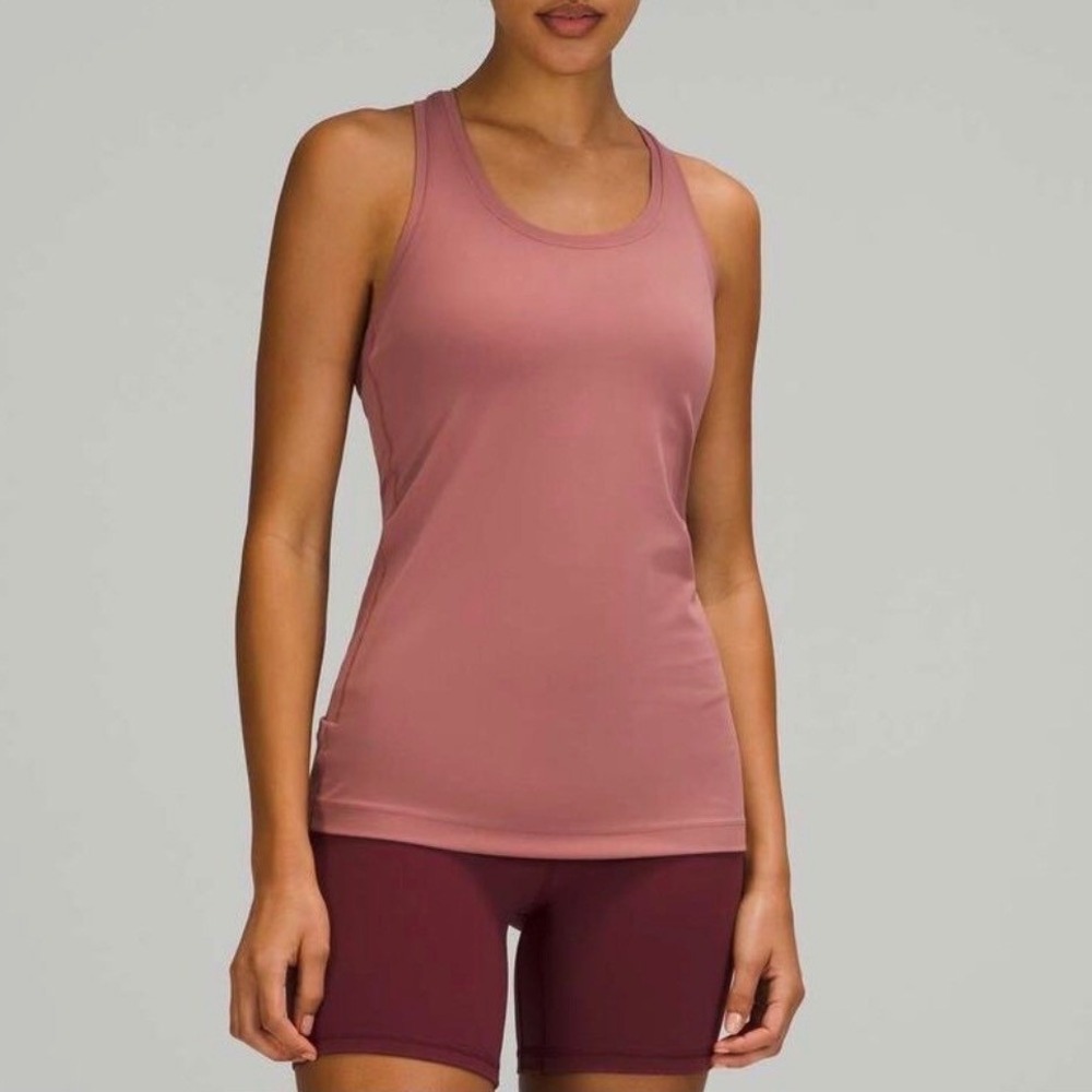 Lululemon Cool Racerback Tank Top Nulu Spiced Chia Yoga‎ Workout Size Medium